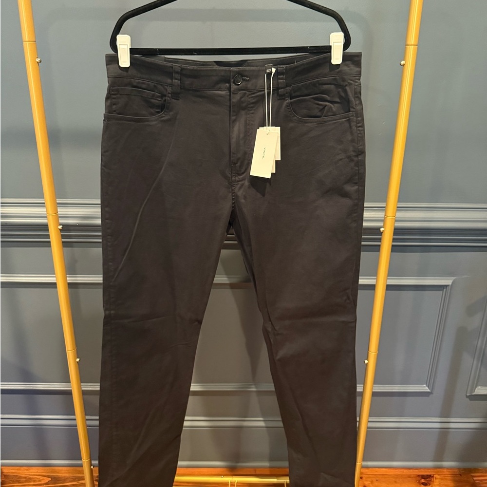 Vince Men's Slim Straight Jeans in Charcoal